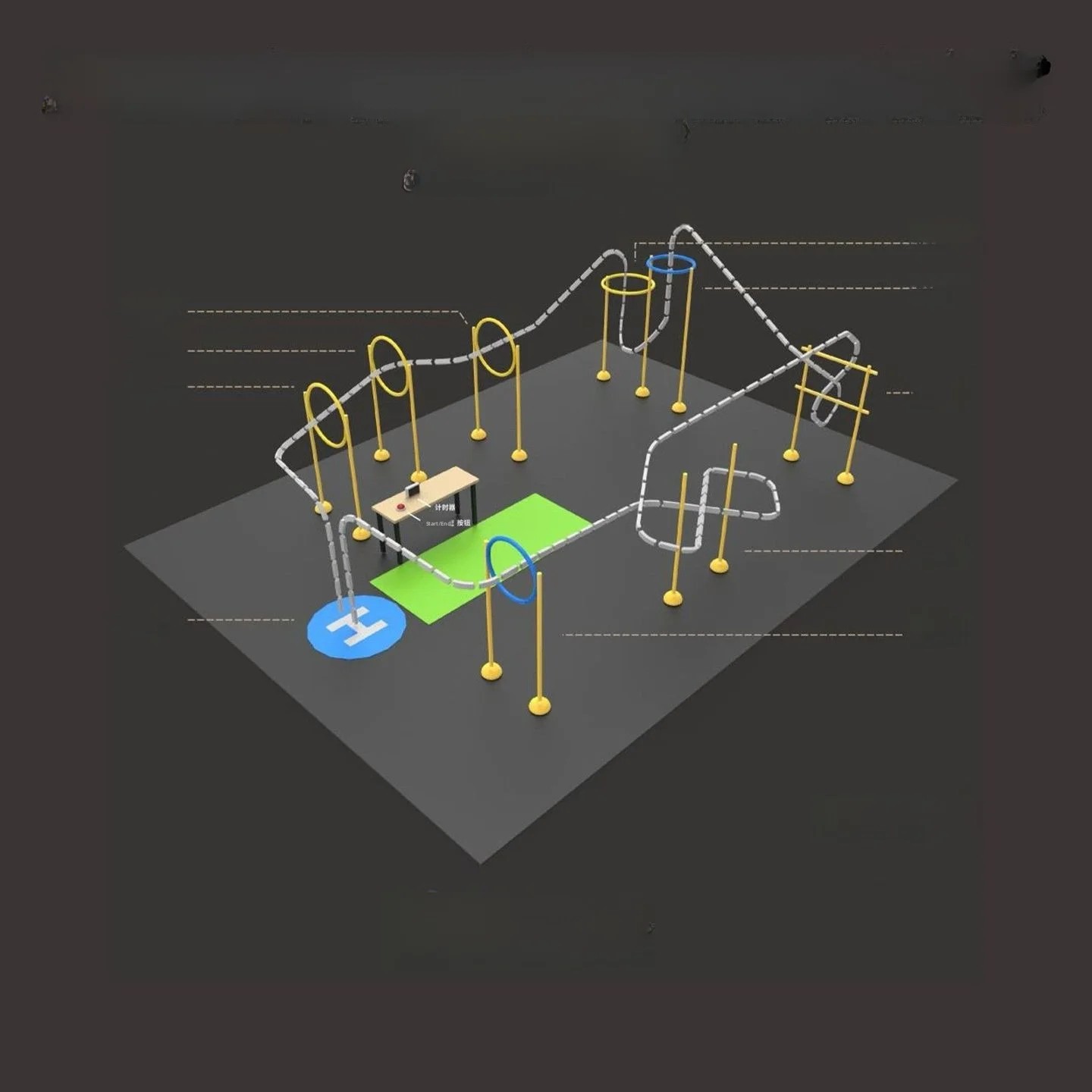 Perlengkapan Pelatihan Drone u - Drone Racing Gate ulasan dan harga
