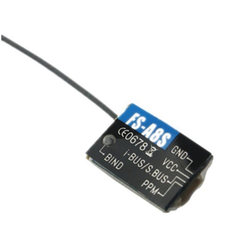 FS-A8S 2.4G 8CH Penerima Mini  - Drone Racing Receiver ulasan dan harga