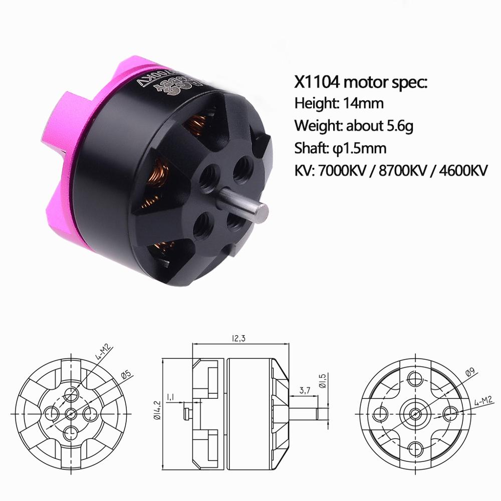 Surpass Hobby 4Pcs 1104 4600KV - Drone Racing Frame ulasan dan harga